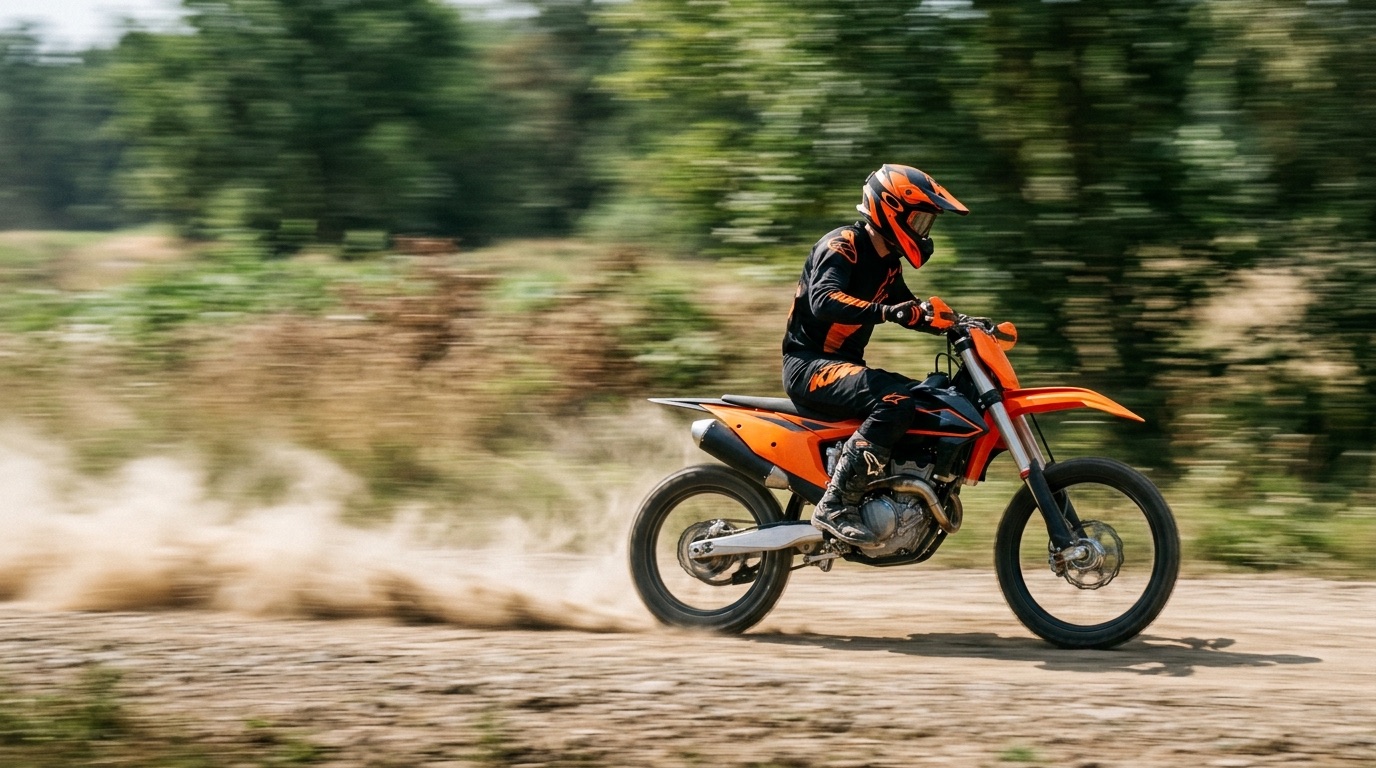 Ile km/h jedzie pitbike? Prędkości maksymalne – zdjęcie poglądowe