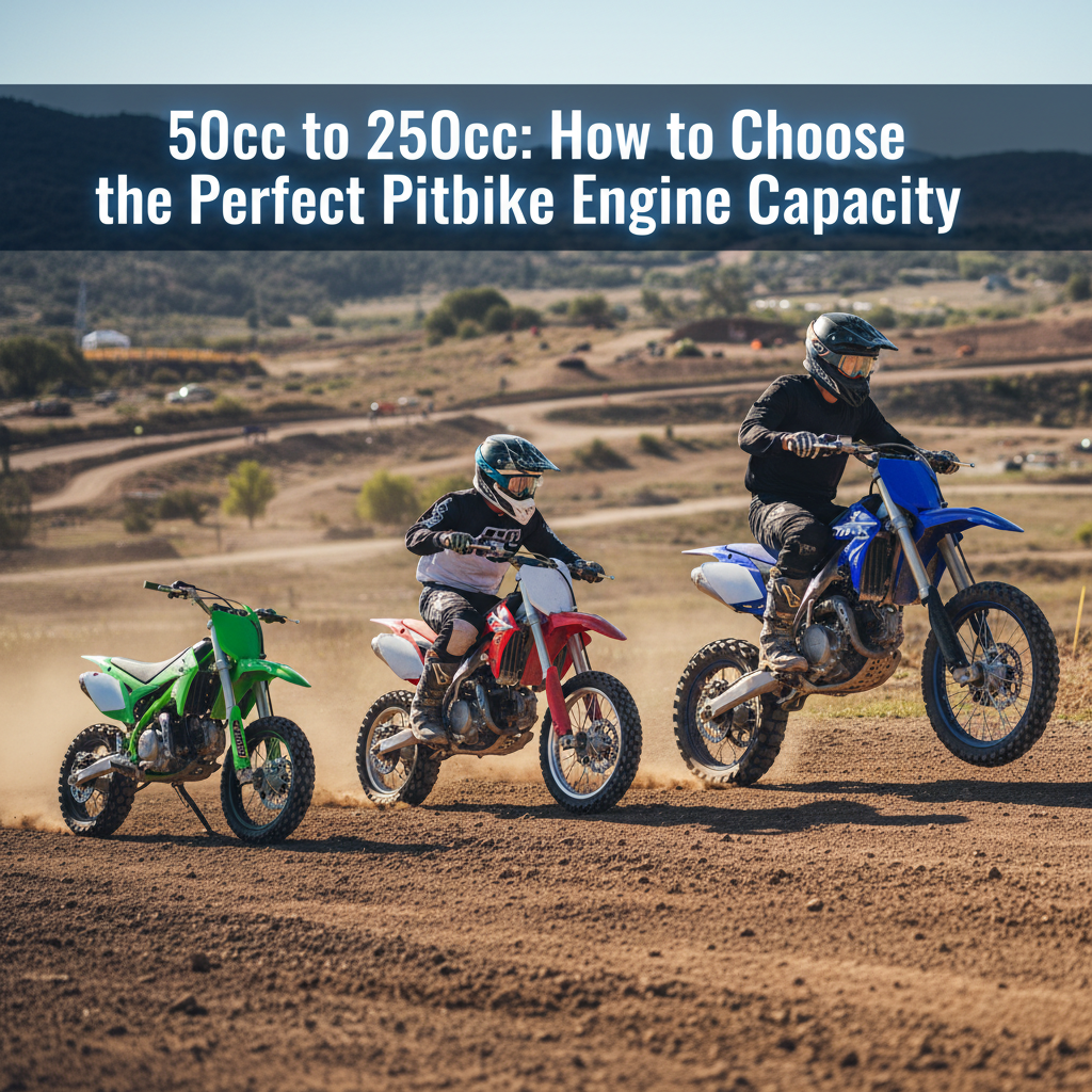 Od 50cc do 250cc: Jak Wybrać Idealną Pojemność Silnika Pitbike'a?